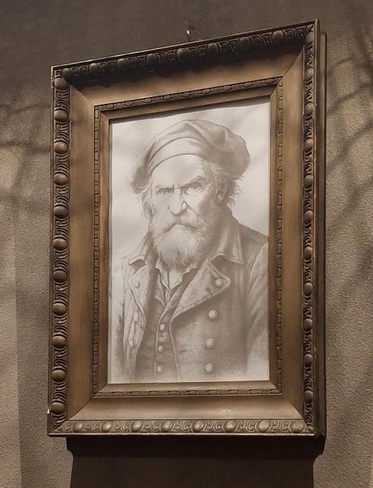 Portret uit escape room met zeemansthema