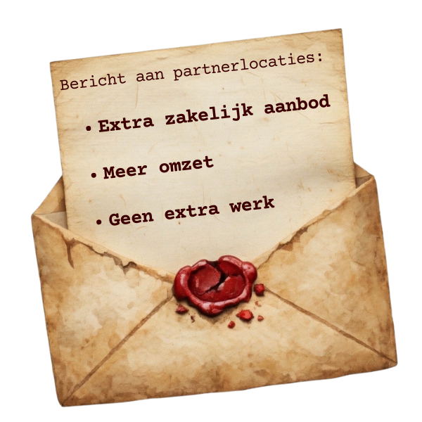 Bericht aan partnerlocaties met voordelen voor zakelijke groepen